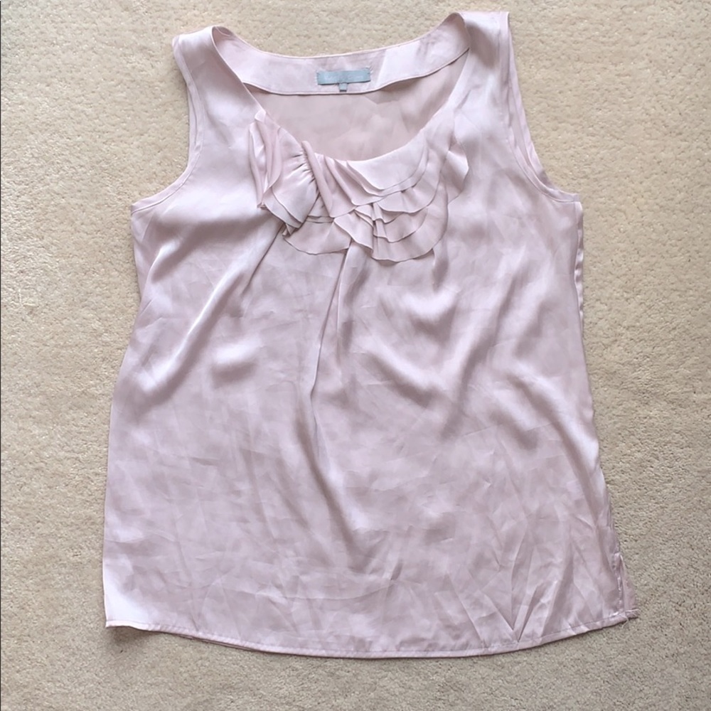 BOGO🎉 Ruffled Sleeveless Blush Pink Blouse